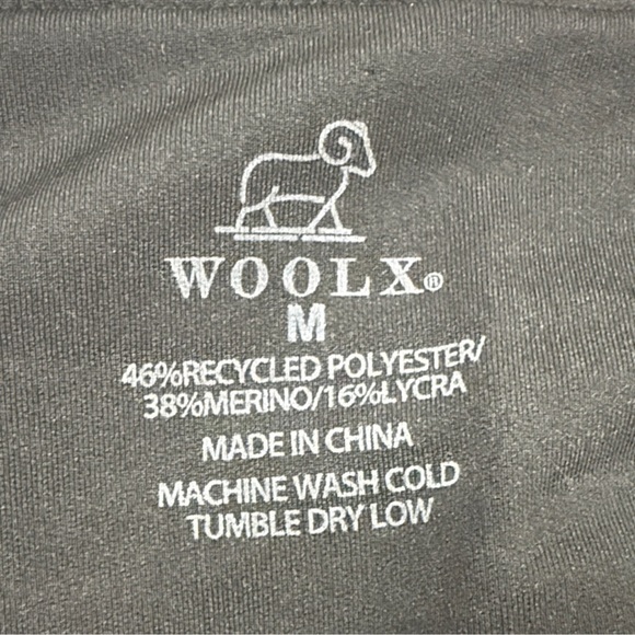 WOOLX | Merino wool cropped leggings/yoga pants w/pockets - Picture 3 of 7